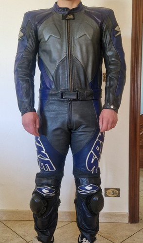 Spyke motorcycle leather suit - leather,