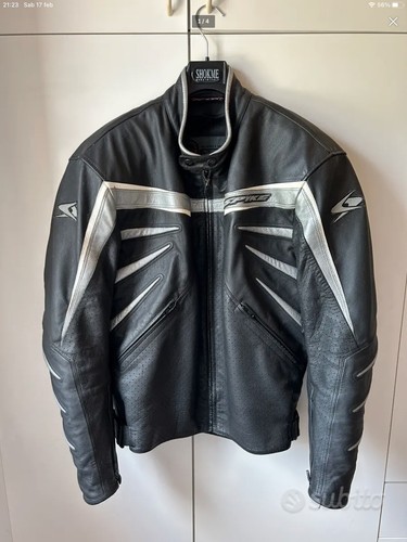 Giacca pelle moto uomo - , senza